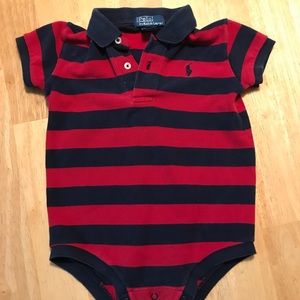 Boys 12 Month polo shirt onesie